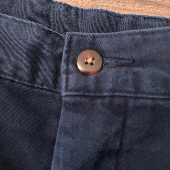 Ralph Lauren Navy Flat Front Bermudas Shorts - Picture 6 of 8
